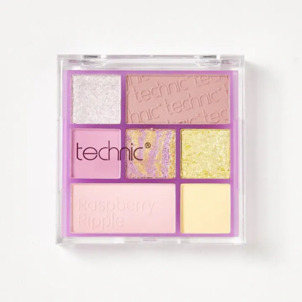 Technic 7 Pan Pressed Pigment Eyeshadow Palette - Raspberry Ripple