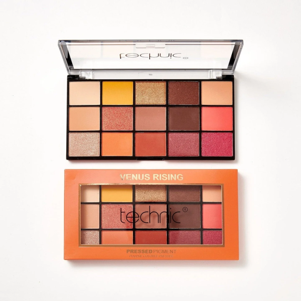 Technic 15 Shades Pressed Pigments Eyeshadow Palette - Venus Rising