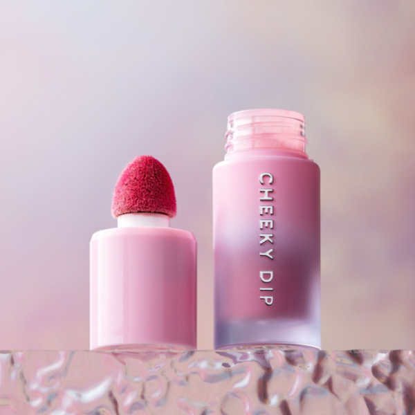 W7 Cheeky Dip Liquid Blusher - Pigmented Colour For Cheek Makeup - Satin Matte Finish - Skinny Dip (Pink)