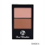 W7 Duo Blusher Shimmer, Peach Pink Tan