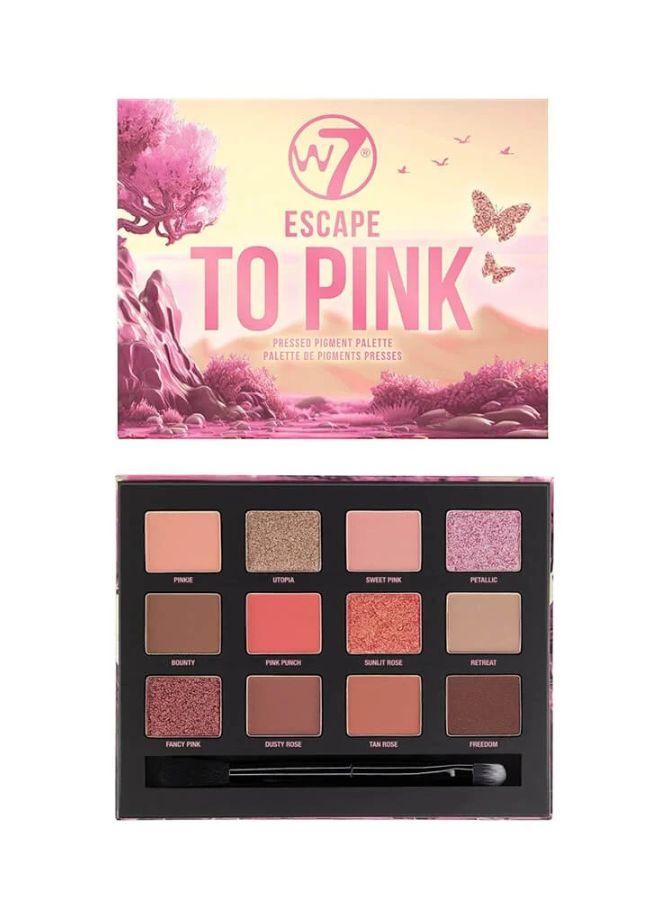 W7 Escape To Pink Pressed Pigment Palette
