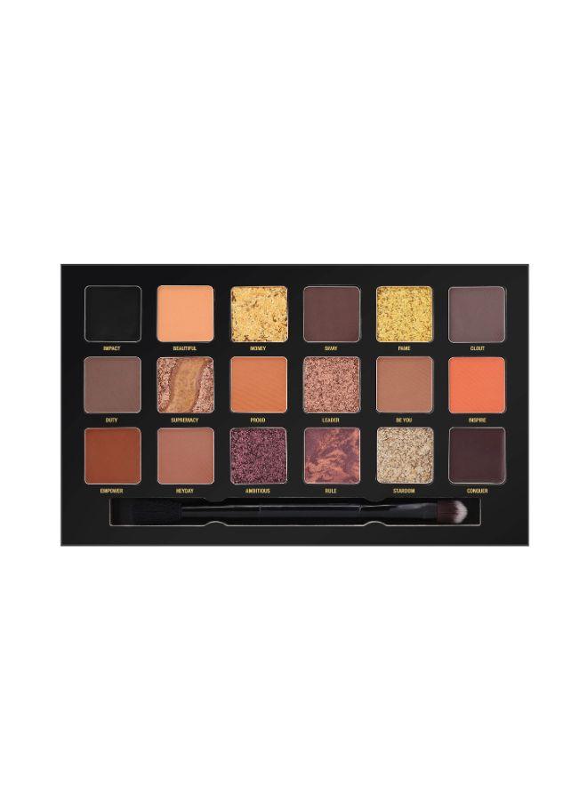 W7 Influence Pressed Pigment Palette Makeup Tones: Matte, Shimmer, Glitter & Chromes | Colors: Hot Pinks, Soft Pinks, Purples, Blues | Cruelty Free, Vegan Makeup For Women