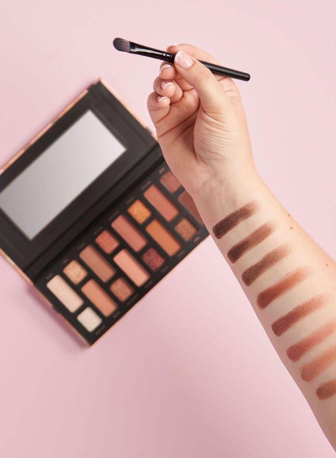 W7 Nudification Pressed Pigment Palette - 16 High Impact Nude Colors - Flawless Long-Lasting Glam Makeup