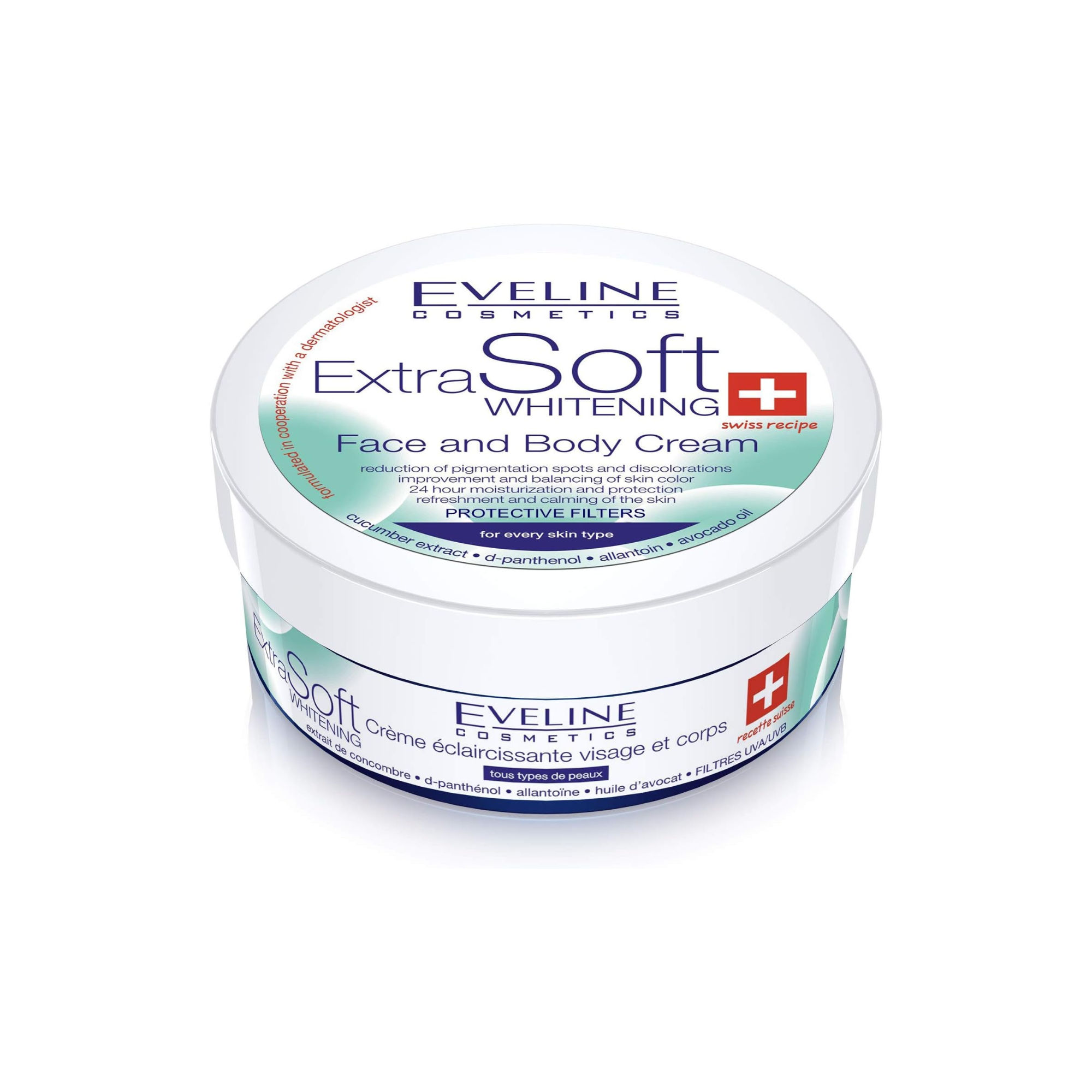 Eveline Extra Soft Whitening Face and Body Cream 200ml